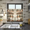 thumbnail image 4 of Yayeee Kitchen Curtains Tier Pair Light Filtering 27"x36" Rod Pocket Short Cafe Window Panel, Shelfplants, 4 of 7