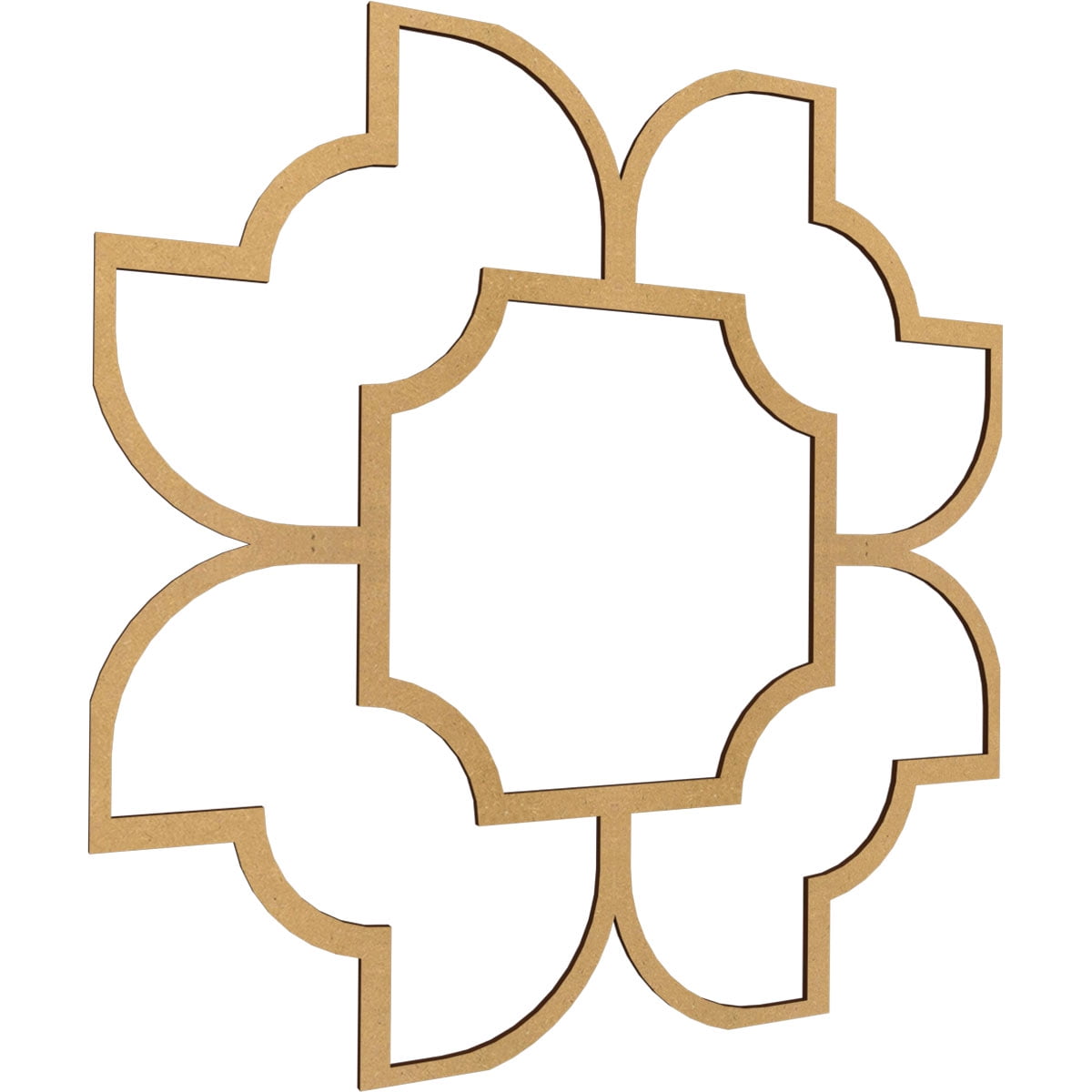 83"W x 83"H x 3/8"T King Size Anderson Decorative Fretwork Wood Ceiling Panels, Wood (Paint Grade)