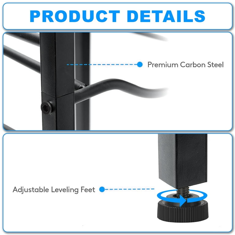 TOREVSIOR 5 Gallon Water Jug Holder, 3 Tier Water Bottle Organizer for 6 Bottles, Water Bottle Storage Rack for Home Kitchen, Office