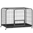 thumbnail image 1 of PawHut Cage pour Chien Robuste, Grande Cage pour Chien avec Roues et Plateau, 1 of 10