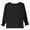 Black224, variant on Girls 3/4 Sleeve T Shirts Summer Cute Crewneck Basic Tees Ruffle Casual Blouse For Kids Stylish Toddler Baby Wear 9-10Y