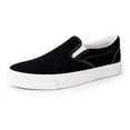 thumbnail image 2 of KEINDI Women’s Slip On Canvas Low Top Shoes Fashion Sneakers and Casual Loafers Flats Shoes For Women Black size 8, 2 of 7