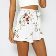 thumbnail image 3 of Njagoc3 Womens Floral Print Shorts, Mid - Waist, Summer Picnic and Vacation Wear, Regular Fit, 3 of 5