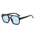 thumbnail image 1 of Gafas de sol cuadradas grandes y elegantes de color verde para conducir con estilo Diseño retro unisex para el sol, 1 of 2