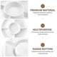 thumbnail image 3 of Xiao Hua Divisor de bandeja de frutas de 2 piezas, bandeja circular, bandeja para condimentos con 5 compartimentos, bandeja decorativa para alimentos, 3 of 5