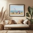 thumbnail image 3 of A Day at the Beach 02 - Ocean City Maryland Photography Beach Summer Patriotic Seaside Coastal Ocean Scenic Black Framed Wall Art Print 20 x 30 inches, 3 of 4