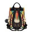 thumbnail image 2 of FORMRS Women's Travel Backpack Purse Anti-Theft Hidden Pockets Casual Shoulder Bag, Colorful Black Cat, 2 of 7