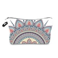 thumbnail image 1 of Bolsa de cosméticos con estampado de flores para mujer, bolsa de viaje multifuncional para guardar cosas, 1 of 5