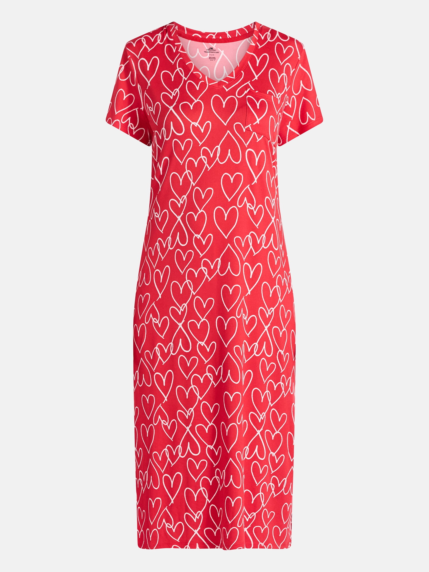 Way to Celebrate Women's Midi Chemise, Sizes S to 3X