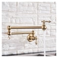 thumbnail image 2 of Brass Pot Filler Tap Wall Mounted Kitchen Faucet Foldable Gold Single Cold Sink Tap Rotate Folding Spout ,Easy to Install, 2 of 7