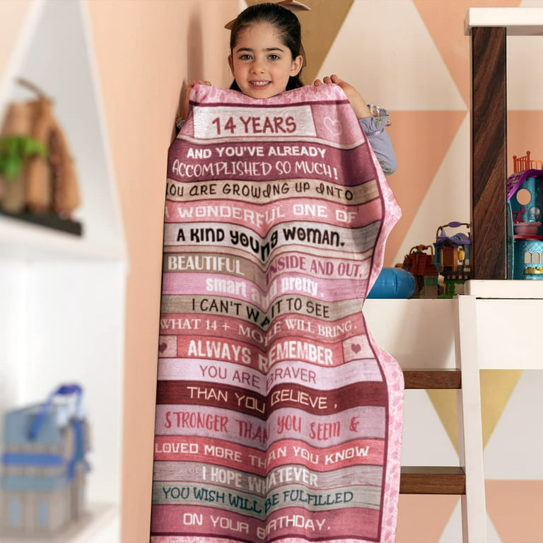 Yufobel 14 Year Old Girl Birthday Gift Ideas Blanket 60x50