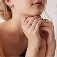 thumbnail image 4 of 14K Gold Plated X Ring Simulated Diamond CZ Criss Cross Ring for Women, 4 of 5