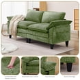 thumbnail image 5 of JONPONY 83" Loveseat Sofa,Cloud Couch for Living Room,Comfy Love Seat with Double Cushion,2 Pillows,Removable Cover for Bedroom, Apartment and Office,Green, 5 of 11