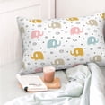 thumbnail image 4 of Balery Little Elephant Funda de Cojín Estampada, Regalos para Mujeres, Regalos de Amor para Ella, Regalos para Novia o Esposa, Funda de Almohada-14"x20", 4 of 6