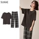 thumbnail image 1 of SUKAE-ropa de dormir de dos piezas para mujer, pijama de tiras de talla grande, minimalista, Kawaii, rosa, para adolescentes, verano, M-5XL, 1 of 4