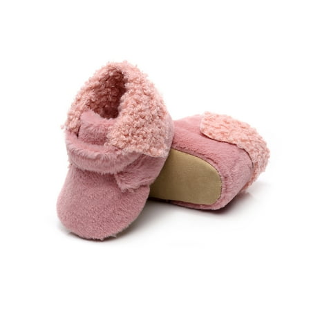 

TALKVE Baby Boys Girls Soft Plush Snow Boots Warm Cotton First Walkers Shoes