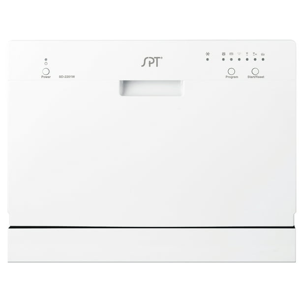Sunpentown Countertop Dishwasher White, Spt Sd 2202s Countertop Dishwasher