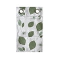 thumbnail image 1 of Leaves Hanging Pocket Organizer, Silhouettes of Nature Themed Simplistic Flitting Leaf Garden Art Composition, Printed Polyester Storage Bag with Pockets, 9" x 27", Green and White, 1 of 2