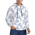 thumbnail image 2 of Salouo Cute Poodle Dog Pattern Men's Fall Hoodie Sweatshirt,Sport Hoodie with Pockets for Men Pullover Casual Hooded Sweatshirt-XX-Large, 2 of 7