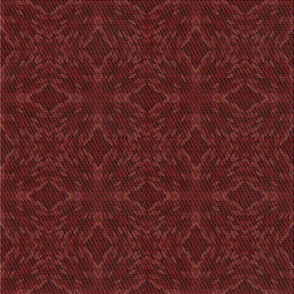 Ahgly Company Indoor Square Patterned Fire Brick Red Novelty Area Rugs, 8' Square