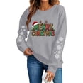 thumbnail image 6 of AnuYalue Christmas Sweatshirt for Women Trendy Merry Christmas Shirt Xmas Long Sleeve Outfits Crewneck Pullover, 6 of 8