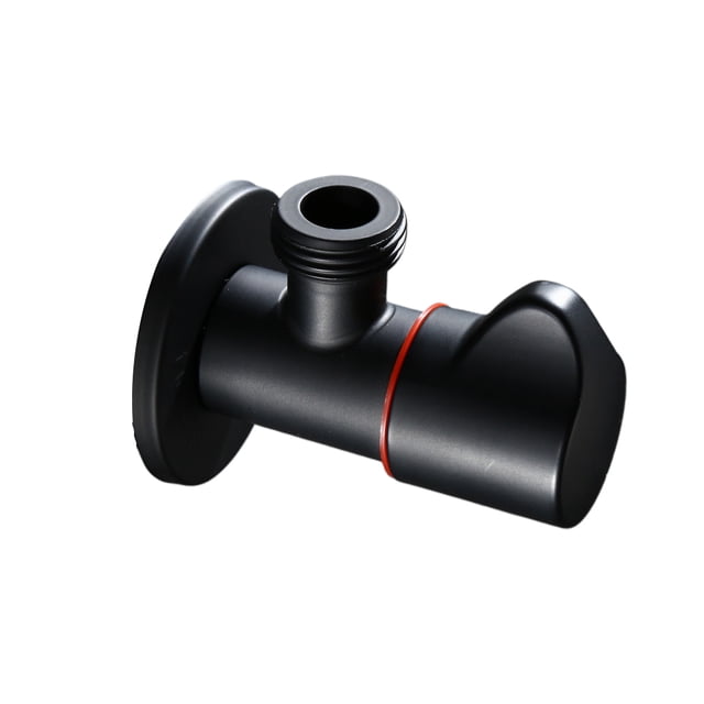Brass Flow Control Water Pressure Reducing Controller Hand Held Sprayer Shower Head Shut Off Stop Switch Control (Black and Red)