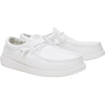thumbnail image 2 of HEYDUDE Men Wally Stretch Canvas Wide , White, 15, 2 of 6