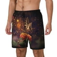 thumbnail image 2 of Haiem Butterfly Sitting On A Flower Men'S Quick-Dry Swim Trunks: Comfortable Beach Shorts With Mesh Lining And Pockets - Ideal For Swimming And Sunbathing Medium, 2 of 9