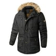 thumbnail image 2 of DPTALR Men Casual Solid Tooling Warm Plus Vvelvet Thick Zipper Closure Button Coat, 2 of 9