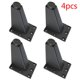 thumbnail image 1 of Patas de muebles ajustables Tzaoze de aleación de aluminio negro 4 piezas, 1 of 5