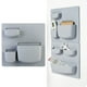 thumbnail image 4 of 1 unidad de estante de pared autoadhesivo que ahorra espacio, estantería para refrigerador, decoración para hogar, estante de almacenamiento para Azul Gris Estilo B perfecl estante de almacenamiento de pared, 4 of 7