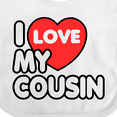 thumbnail image 4 of Inktastic I Love My Cousin Boys or Girls Baby Bib, 4 of 4