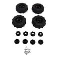 thumbnail image 1 of Cuatro neumáticos de ruedas de nieve para automóviles RC excelente agarre engrosado agrava las piezas de automóviles rc, 12 mm 14 mm 17 mm colligator negro, 1 of 10
