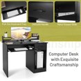 thumbnail image 4 of Pemberly Row 22 inch Wide Computer Desk Writing Study Laptop Table Black, 4 of 8