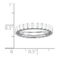 thumbnail image 5 of White Sterling Silver Ring Band Stackable Expressions Rhodium, 5 of 5