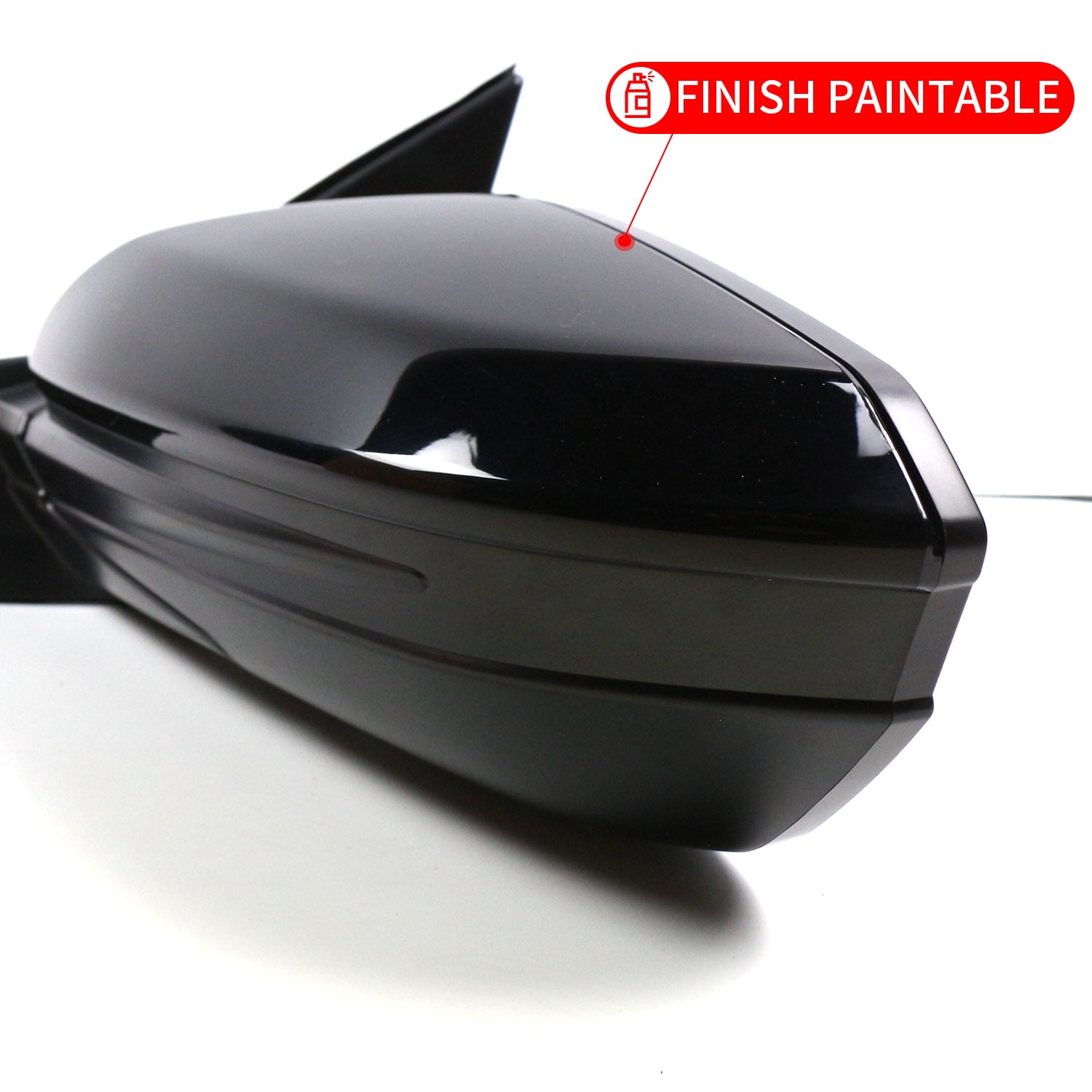 Marretoo Manual Folding Left Driver Side View Mirror for 2016-2023 Honda Civic Power, Black