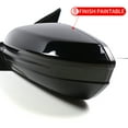 thumbnail image 3 of Marretoo Manual Folding Left Driver Side View Mirror for 2016-2023 Honda Civic Power, Black, 3 of 7