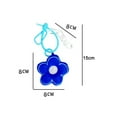 thumbnail image 6 of Mightlink Soft Flower Keychain INS Style Backpack Accessory PP Cotton Small Flower Pendant with Hanging Buckle Keychain, 6 of 7