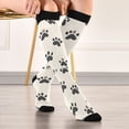 thumbnail image 5 of FORMRS Womens Knee High Socks Casual Long Thick Travel Daily Wear, 2 Pairs, Cute Cat Paw, 5 of 6