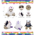 thumbnail image 2 of DolliBu Polar Bear Unicorn Plush Stuffed Animal Toy - Super Soft Bearcorn Dress Up with Removable Unicorn Plush Outfit, Cute Fantasy Gift - 10 Inches, 2 of 6
