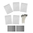 thumbnail image 4 of Portamechas para velas, 100 Uds., mechas para velas de cera blanca, pegatinas para mechas de velas, grado profesional, 4 of 8