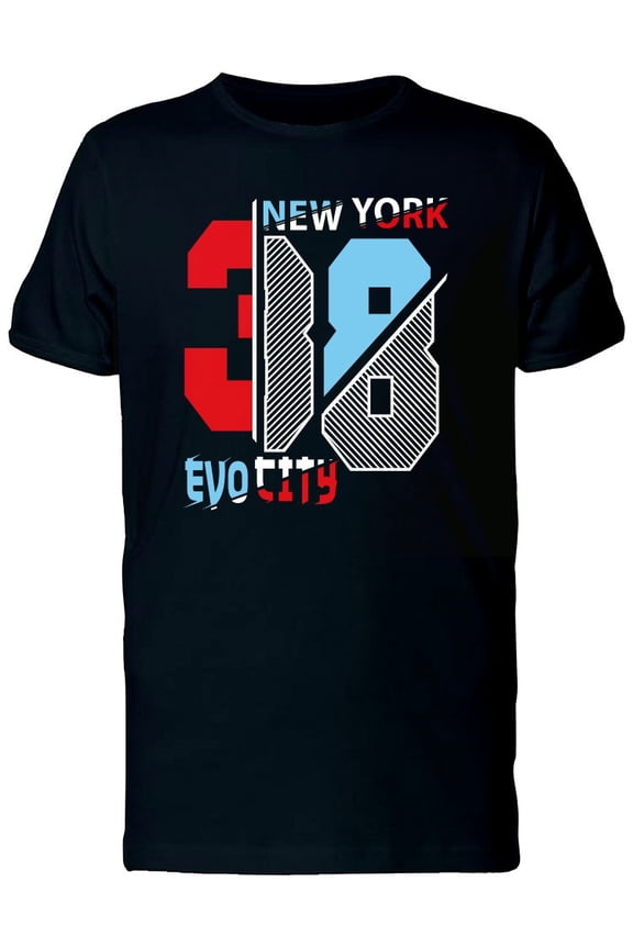 New York 38 Evo City Art T-Shirt Men -Image by Shutterstock, Male 4X-Large