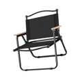 thumbnail image 3 of Silla de Camping, taburete de Picnic con asas de madera, asiento de pesca, silla portátil para exteriores, sala de estar, jardín, senderismo, viajes y Estante negro y negro, 3 of 8