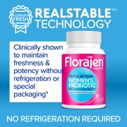 Florajen Triple Action Women's Probiotic, Adult Immune Support & Digestive Supplement, 30 Count