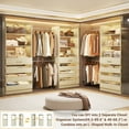 thumbnail image 5 of Homieasy Adjustable Closet Organizer System (6-15Ft) with 8 Wooden Drawers & Modular Tower ,Walk-In Wardrobe Storage with 4 Hanging Rods, Expandable Garment Rack, White Oak, 5 of 6