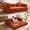 Orange, variant on MoonSpeak 78.8''Sleeper Couch Bed for Livingroom,Convertible Modular Sofa with Armrest Pillow,Modular Fldable Corduroy Couches in a Box,No Assembly (Orange)
