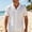 A_ White, variant on Men's Mesh Knit Camp Collar Shirt, Allover Geometric Pattern, Short Sleeve Button-Down Cover-Up Top Beige M