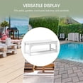 thumbnail image 6 of WestinTrends Malibu 46" length backless Outdoor Garden Bench, White, 6 of 15