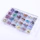 thumbnail image 4 of Caja de almacenamiento vacía transparente de 24 rejillas para decoración de uñas, contenedor de accesorios de cristal con diamantes de imitación y purpurina para uñas, paquete de 2, 4 of 6