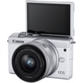 thumbnail image 5 of Canon EOS M200 Mirrorless Digital Camera with 15-45mm Lens (White) Kit with Lens Adapter + 64GB Memory Card + More, 5 of 5
